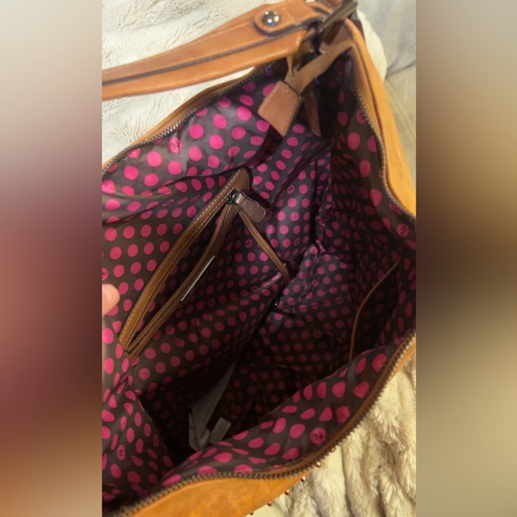 NEW | Nicole Lee | Women’s Vegan Leather Handbag Shoulder Bag Honey Brown - Picture 3 of 7